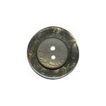 Elan; 2-Hole Button, Green, 1-1/8" (30mm)