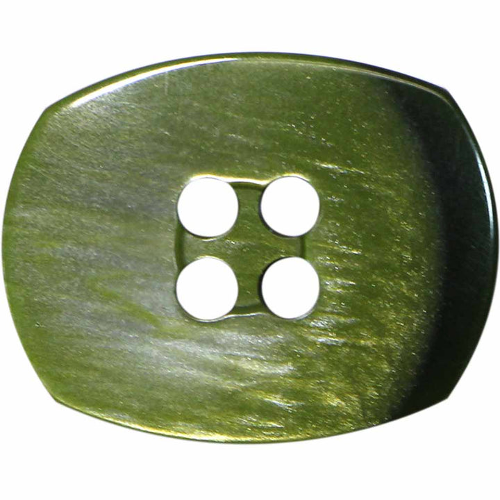 Elan; 4-Hole Button, Green, 1-1/16