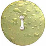 Elan; 2-Hole Button, Olive, 5/8" (15mm)