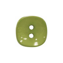 Elan; 2 Hole Button, Green, 11-16" (18mm)