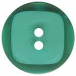 Elan; 2-Hole Button, Turquoise, 7/8" (23mm)