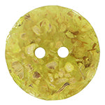 Elan; 2-Hole Button, Green, 3/4" (18mm)