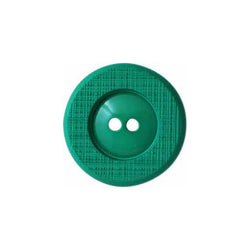 Elan; 2-hole Button, Green, 5/8" (15mm)