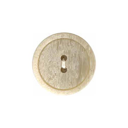 Elan; 2-hole Button, Beige, 1" (25mm)