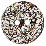 Elan; 2 Hole Button, Brown, 3/4