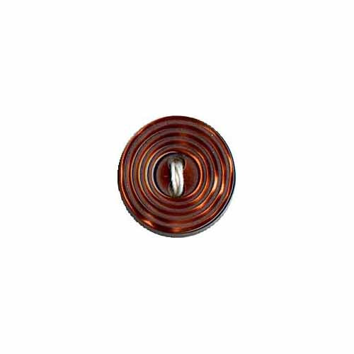 Elan; 2-Hole Button, Brown, 3/4