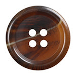 Elan; 2-Hole Button, Brown, 5/8" (15mm)