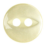 Elan; 2 Hole Button, Ivory, 3/8" (9mm)