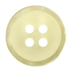 Elan; 4-Hole Button, Yellow, 3/4" (19mm)