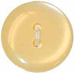 Elan; 2 Hole Button, Yellow, 5/8" (15mm)