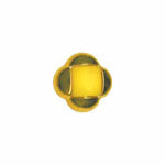 Elan; Shank Button, Yellow and Gold, 5/8" (15mm)