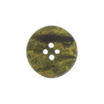 Elan; 4 Button Hole, Green Metallic, 1-1/8" (28mm)