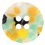 Elan; 4-Hole Button, Pale Multicolor, 3/4" (20mm)