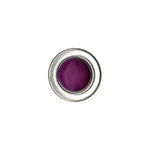 Elan; Shank Button, Purple and Silver, 5/8" (15mm)