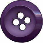 Elan; 4 Hole Button, Purple, 3/4" (20mm)