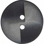 Elan; 2-Hole Button, Grey, 3/4" (20mm)