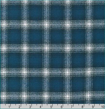 Mammoth Flannel - Cobalt, 1/4 yard