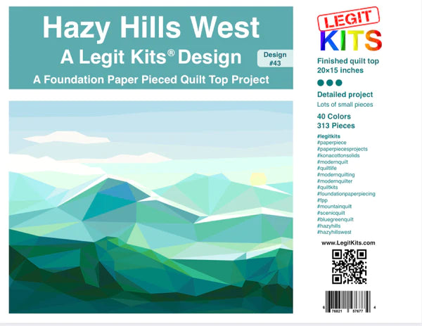 **LEGIT KITS, Hazy Hills Quilt Kit - WHOLESALE