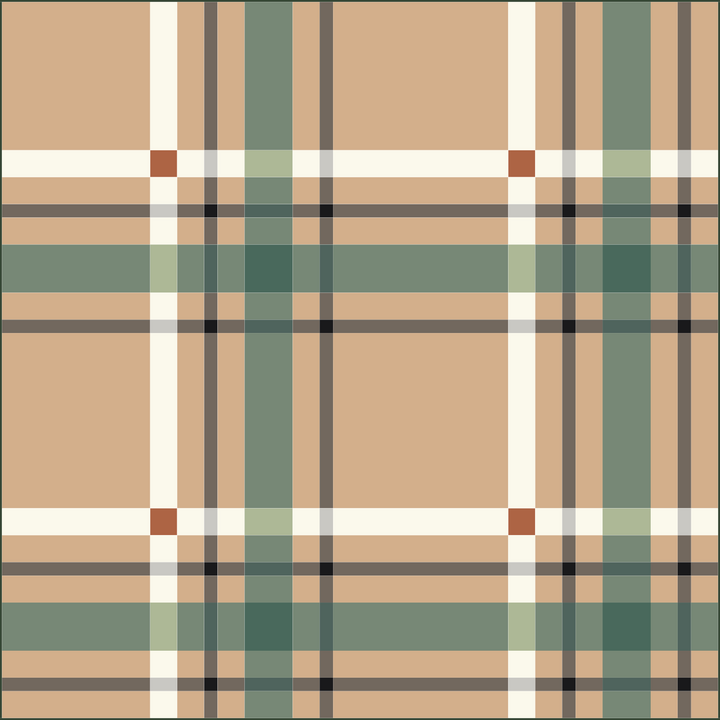 Upscale Plaid Quilt Kit - Neutral Green