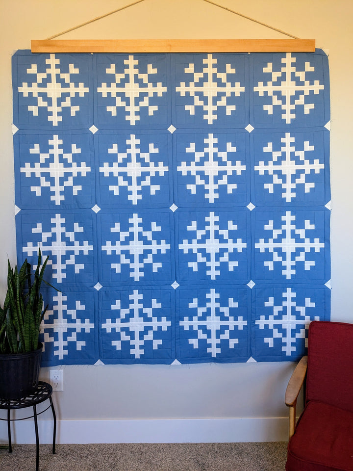 Swirling Snowflakes Quilt Kit