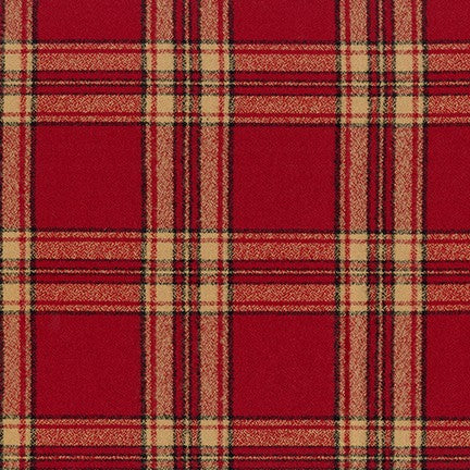 Mammoth Flannel - Red, 1/4 yard