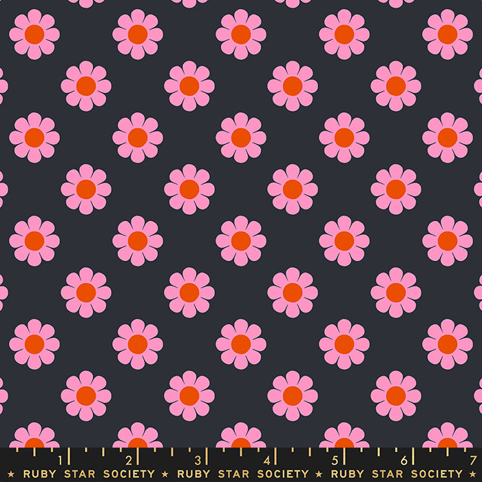 RSS Meadow Star - Honey Pie Soft Black, 1/4 yard