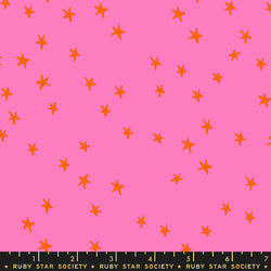 Starry - Vivid Pink, 1/4 yard