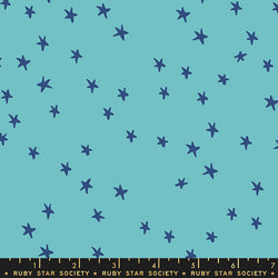 Starry - Turquoise, 1/4 yard