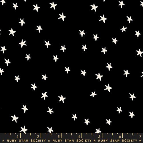 Starry Wideback - Black, 1/4 yard