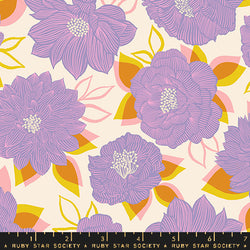 RSS Favorite Flowers Blooming Florals in Thistle; 1/4 yard