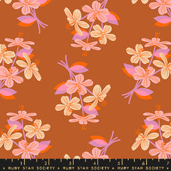 RSS Favorite Flowers Nosegay in Spice; 1/4 yard