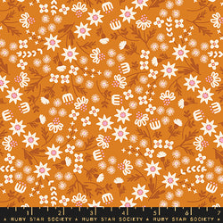 RSS Favorite Flowers Inflorescence in Turmeric; 1/4 yard