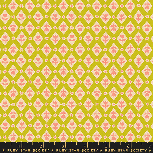 RSS Favorite Flowers Lattice in Pistachio; 1/4 yard