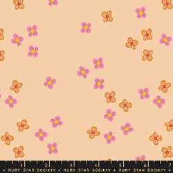 RSS Favorite Flowers Blossom in Creme Brulee; 1/4 yard