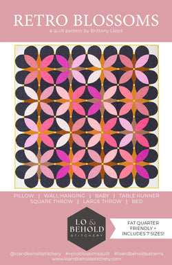 Retro Blossoms Quilt Pattern