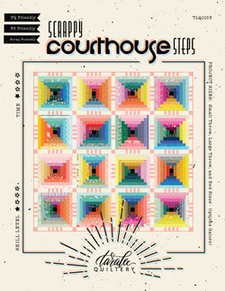 Scrappy Courthouse Quilt Pattern by Taralee Quiltery