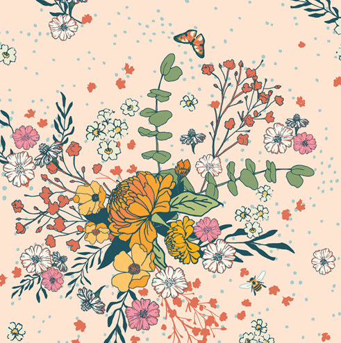 AGF Marigold; Heartfelt Reflection, 1/4 yard - COMING SOON