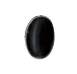 Elan; Shank Button, Black- 1/2"