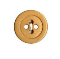 Elan; 4-Hole Button, Beige- 1/2"