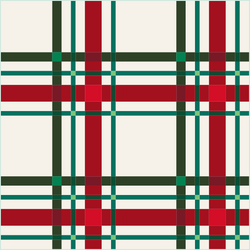 Upscale Plaid Quilt Kit - Traditional Christmas