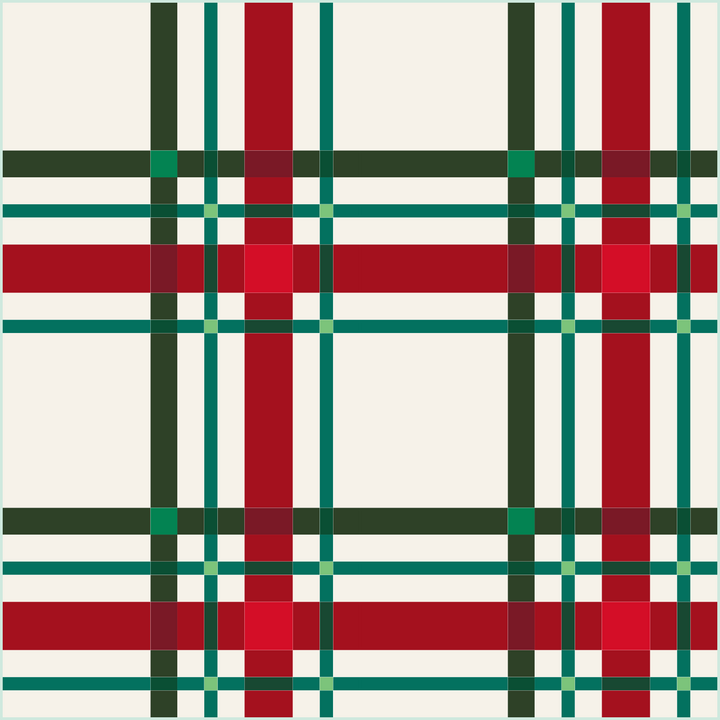 Upscale Plaid Quilt Kit - Traditional Christmas