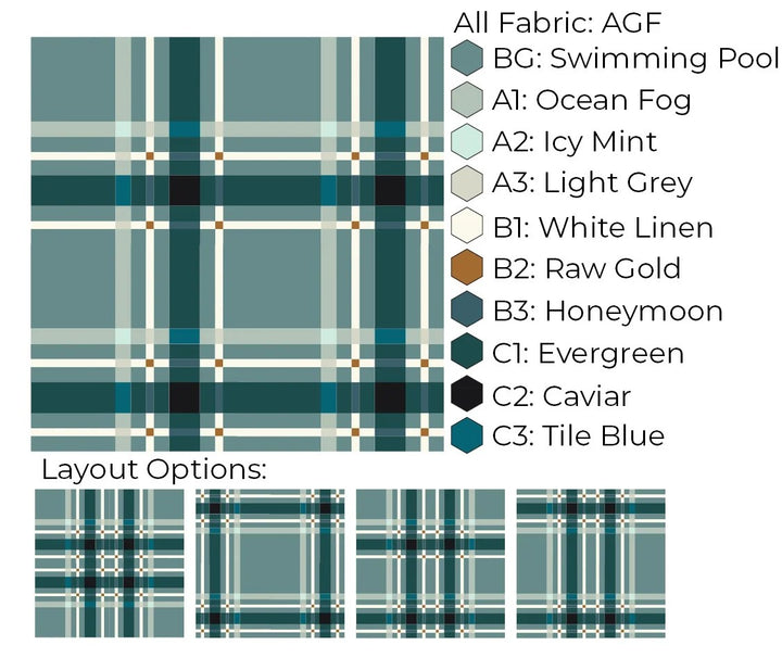 Upscale Plaid Quilt Kit - Watercolour version