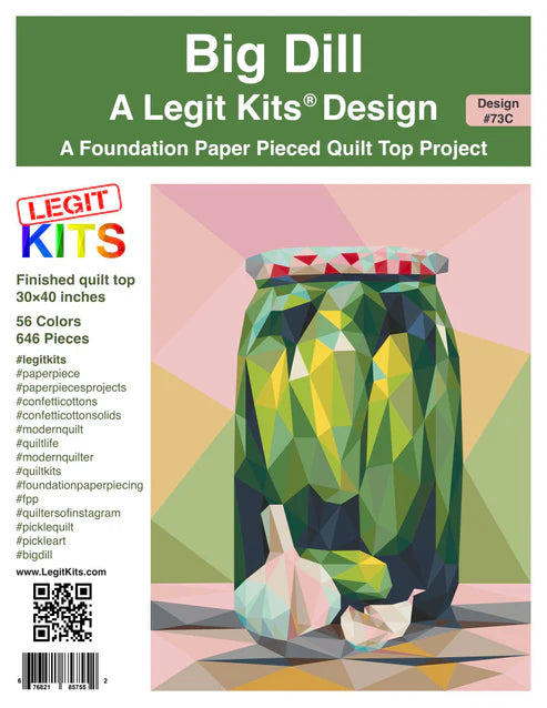 LEGIT KITS, Big Dill Quilt Kit (Fabric Only)