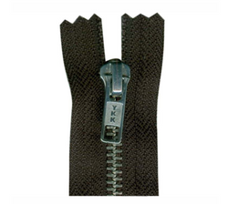 COSTUMAKERS Denim Closed End Zipper 23cm (9″) - Black and Silver