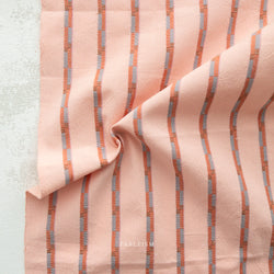 Fableism Canyon Springs - Track Stripe in Blossom Pink, 1/4 yard - Coming Soon!