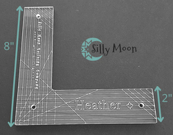 Silly Moon Ruler, Heather 1/8"