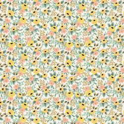 Curio, Sunflower Fields in Cream, Fabric Half-Yards - Picking Daisies