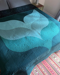 Whale's Tail Quilt Kit - Green Version