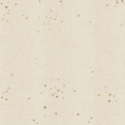 Freckles - Metallic Unbleached Cotton, Twinkle Fabric Cotton + Steel 