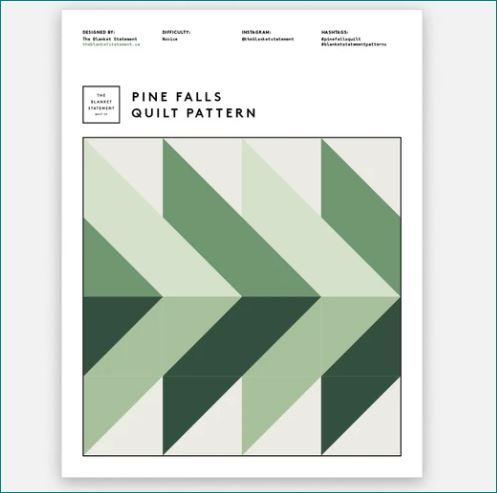 Pine Falls Quilt Pattern by The Blanket Statement Pattern The Blanket Statement 